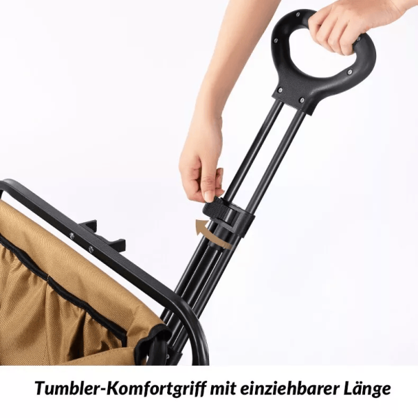 Qunature | Faltbarer Campingwagen – Stabiler Bollerwagen mit 180L Volumen, bis 150 kg belastbar